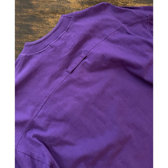 Vintage 90’s Today’s News Mens Sweatshirt Pullover Shirt Purple Solid Y2K Large - Picture 10 of 11
